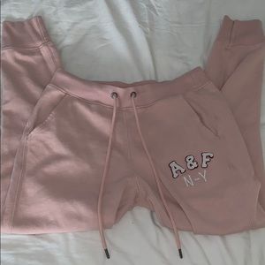 pink sweatpants form a&f